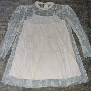 Free People Cecelia Sheer Mini Dress NWT size Large